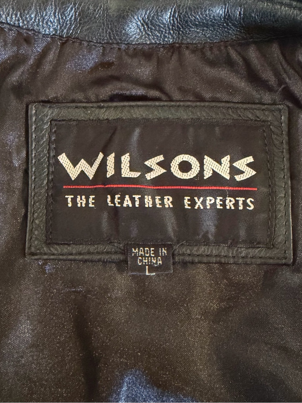 Wilsons Black Leather Button-Front Jacket - Picture 3 of 3